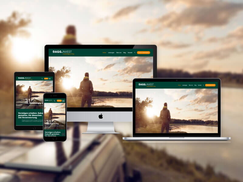 DAGG. INVEST Website Mockup