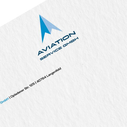 Briefbogen mit Logo Aviation Service