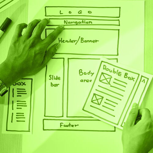Wireframing in dxer Webentwicklung