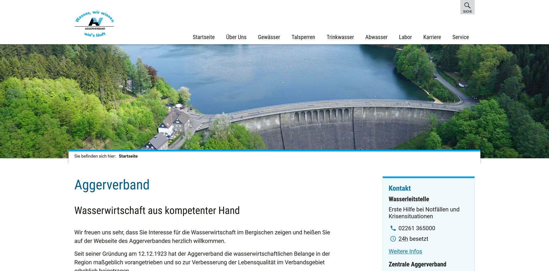 Aggerverband Website