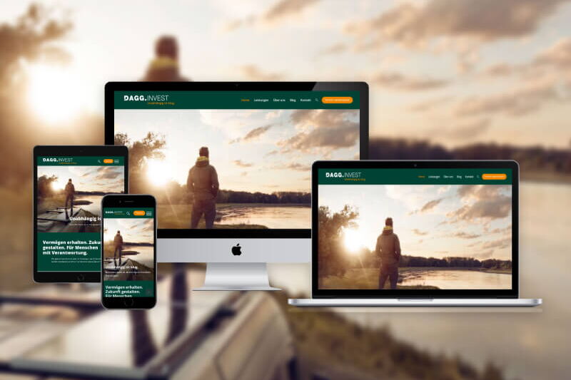 DAGG. INVEST Website Mockup