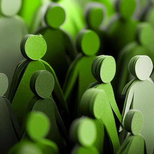 Gruppe von Usern im Online-Marketing